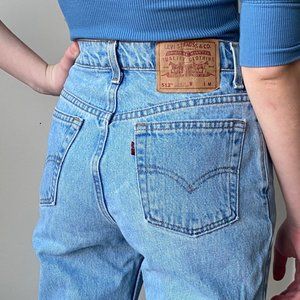 Vintage High Rise Red Tag Levi's 512 Jeans, 26, Straight Leg Slim Fit